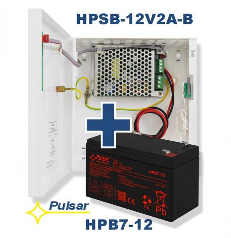Pulsar HPSB-12V2A-B + HPB7-12 tápegység ( 41909)